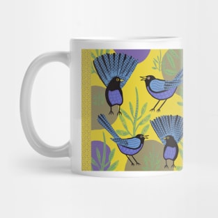 Willy Wagtail Small Social Gathering Pattern Mug